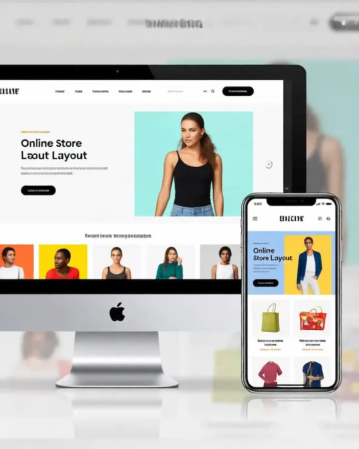 طراحی حرفه‌ای فروشگاه آنلاین روی دسکتاپ و موبایل، ریسپانسیو